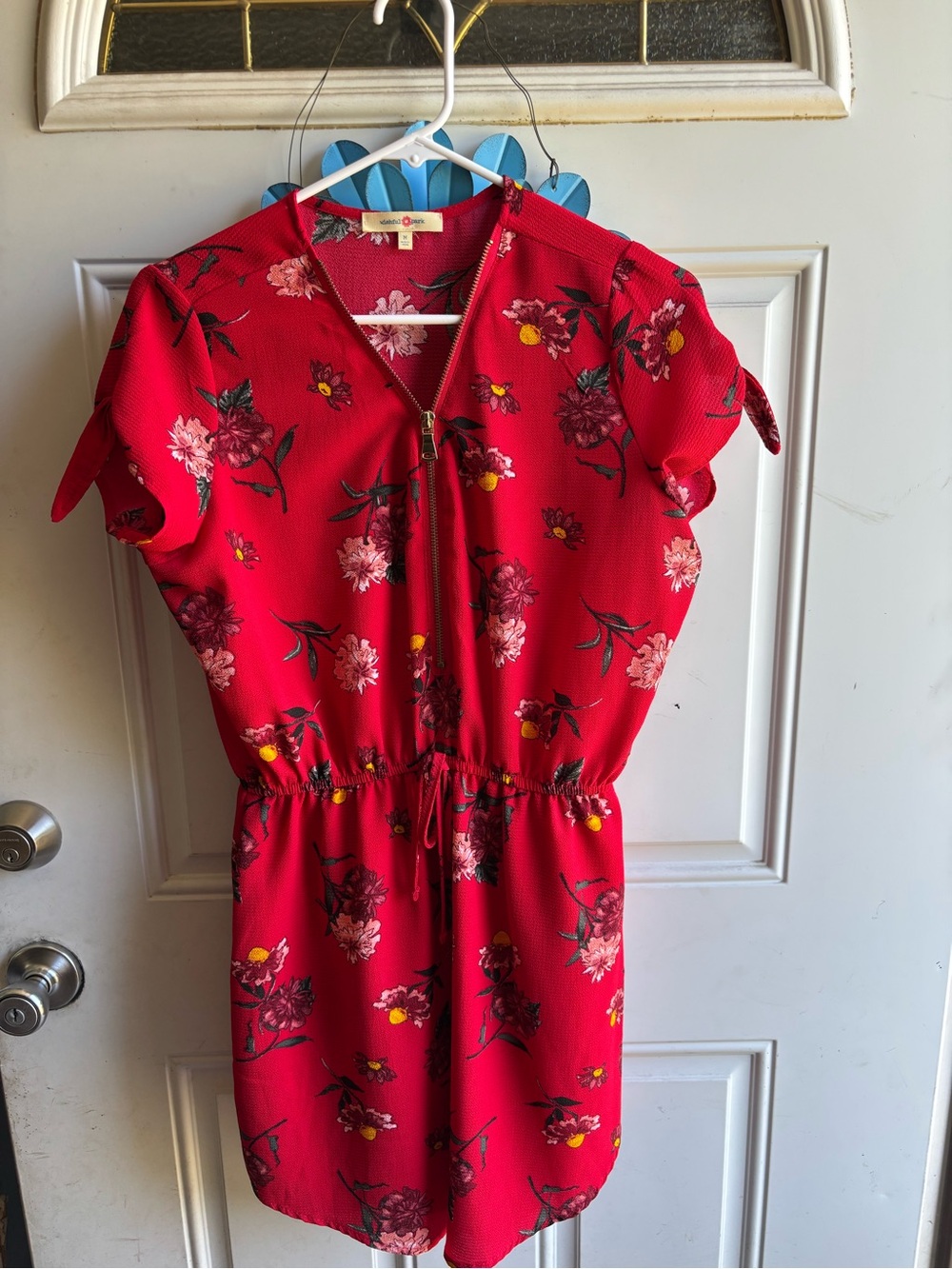 Wishful Park Red Floral Mini Dress